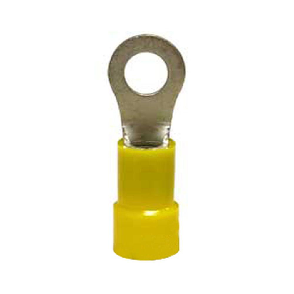 A-R23-AI Ring Terminal, Insulated, Wire Size 12-10, Stud Size #10, 10 Pk