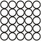 R495R Set of (25) O-Rings Fits John Deere Backhoes: 300D 310D 310G 310SG 315D