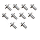 Qty 10: Brazier Head Rivet Fits John Deere Replaces RVT531