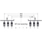 One (1) New Aftermarket Replacement 6 Row Frame Kit A-STR6600