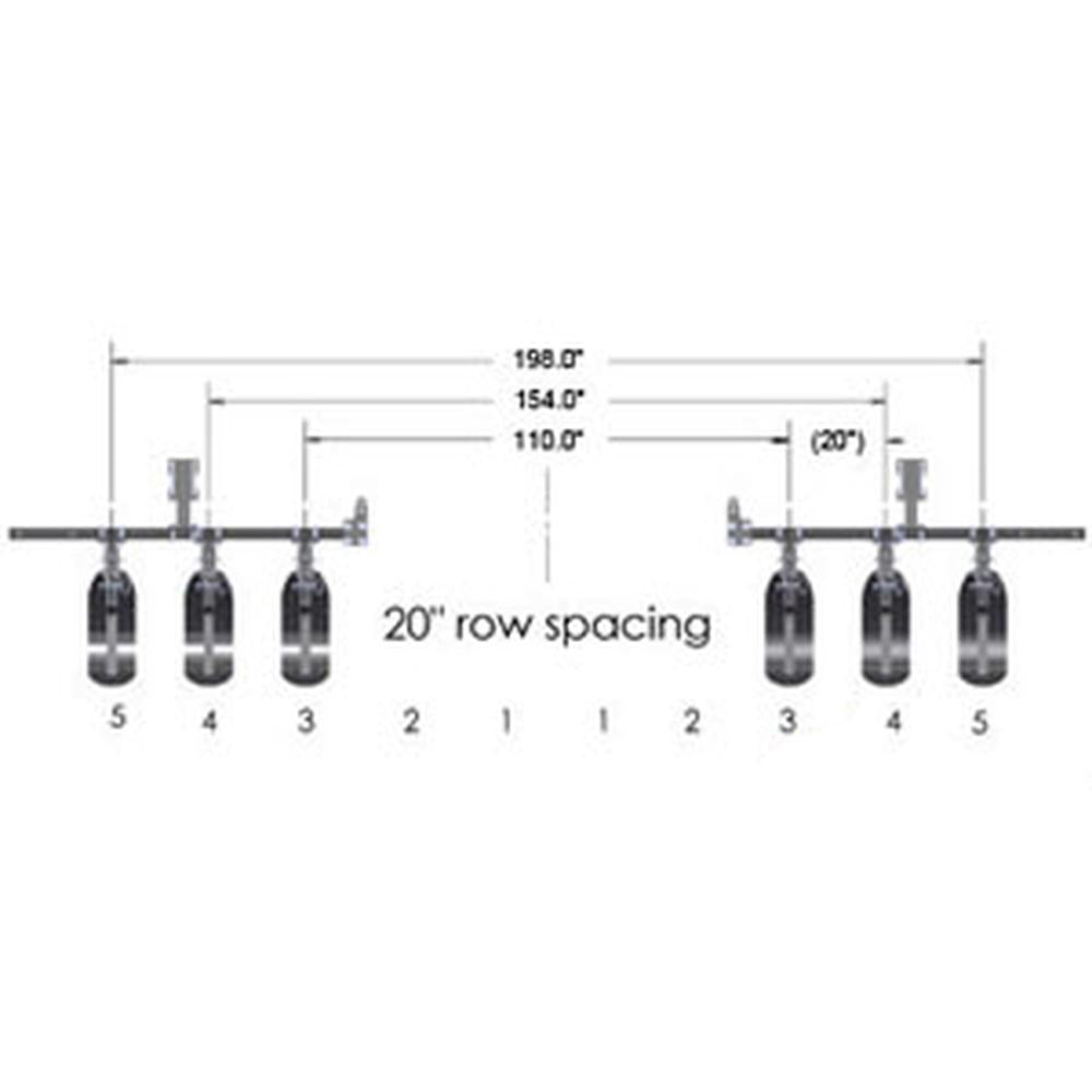 One (1) New Aftermarket Replacement 6 Row Frame Kit A-STR6600