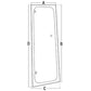 A-T249266 Glass; RH Vent Window