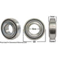 A-W208PPB2-I-AI Disc Bearing; Spherical, Round Bore, Pre-Lube