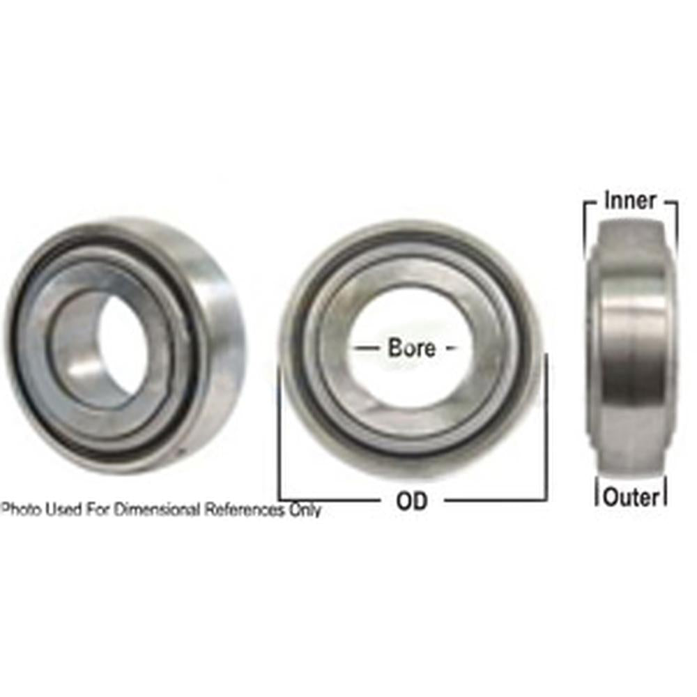 A-W209PPB2-P-AI Disc Bearing; Spherical, Round Bore, Pre-Lube