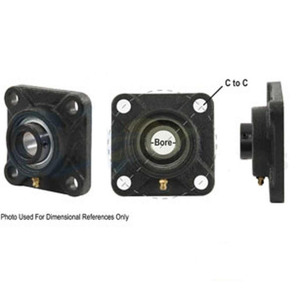 A-WGFZ15-I-AI 4 Bolt Flanged Bearing W/ Lock Collar, Re-Lubricatable