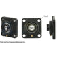 A-WGFZ26-I-AI 4 Bolt Flanged Bearing W/ Lock Collar, Re-Lubricatable