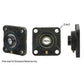 A-WGFZ33-P-AI 4 Bolt Flanged Bearing W/ Lock Collar, Re-Lubricatable