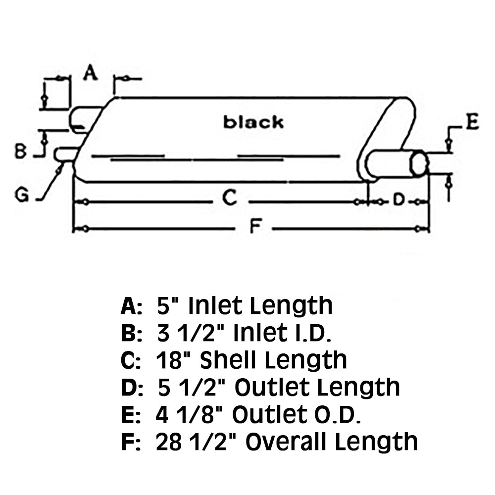 A135881 Fits Case 1570 Tractor Muffler
