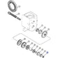 A156260 Countershaft Adjusting Nut Fits Case Backhoe Loaders 584E 480LL 580K++
