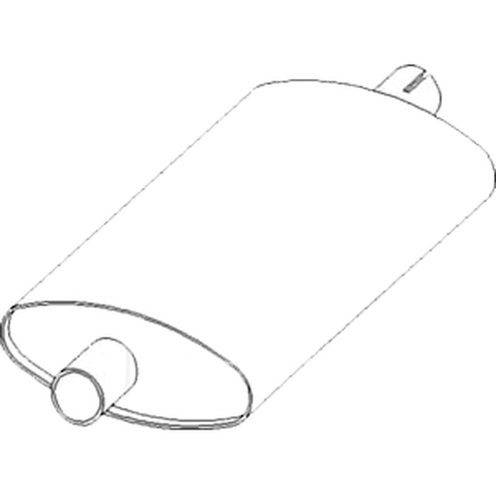 Muffler Fits Case/International Harvester Replaces 20680T