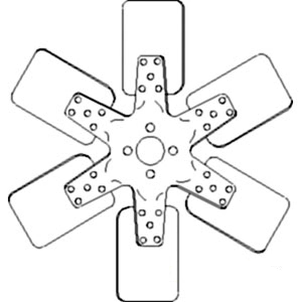 6 Blade Fan Fits Case IH Fits International Harvester 480