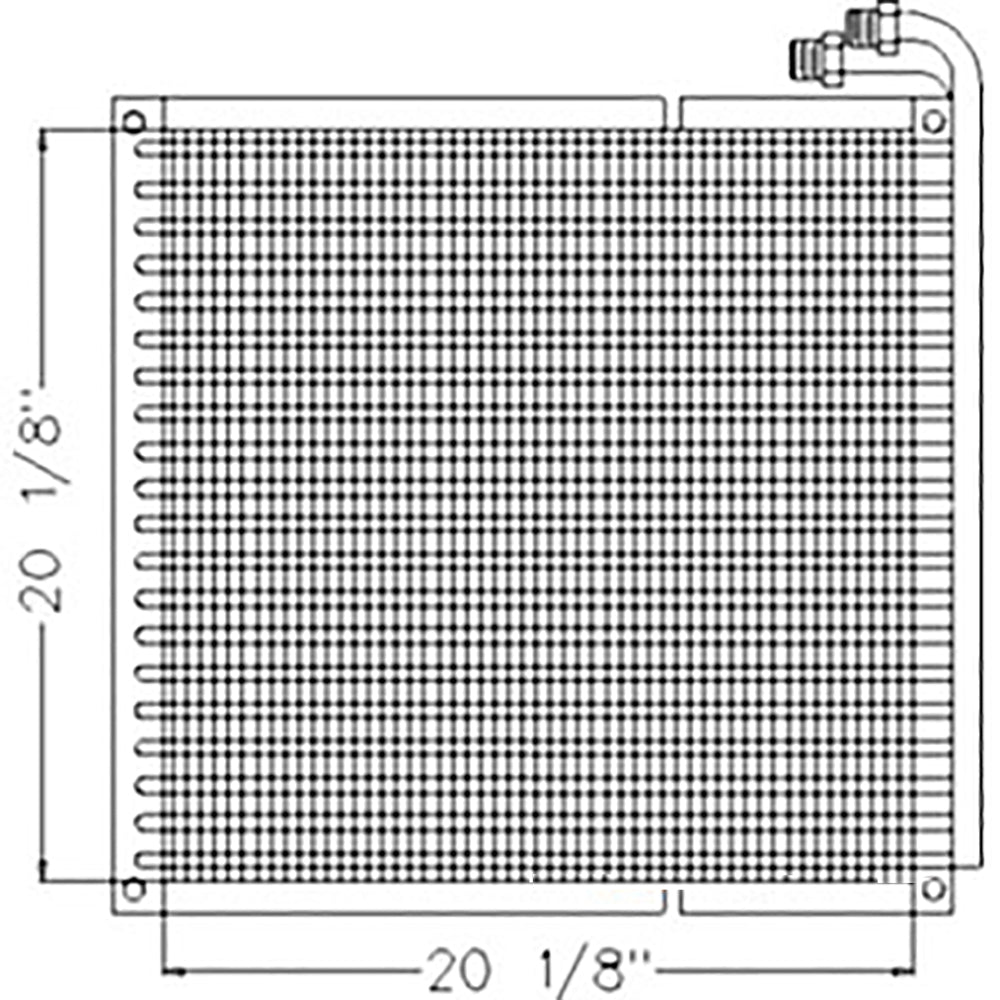 Hydraulic Oil Cooler A184084 Fits Case IH Skid Steer Loader 1840 1845C 1835C 183