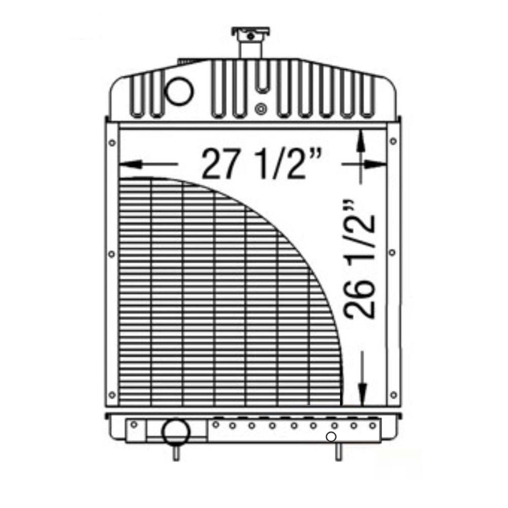 A184365 New Radiator Fits Case IH Tractor 2390 2394 2590 2594 3294 3394 359