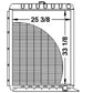 WN-A189213-PEX Radiator Fits International/CaseIH 1460 1480 1640 1660