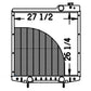WN-A190663-PEX Radiator Fits International/CaseIH 7110 7120 7130 7140 7150 7210