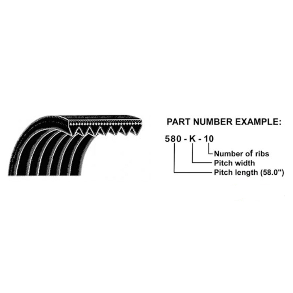 A3288623 Fan Drive Belt for Gleaner Combine R72 R75