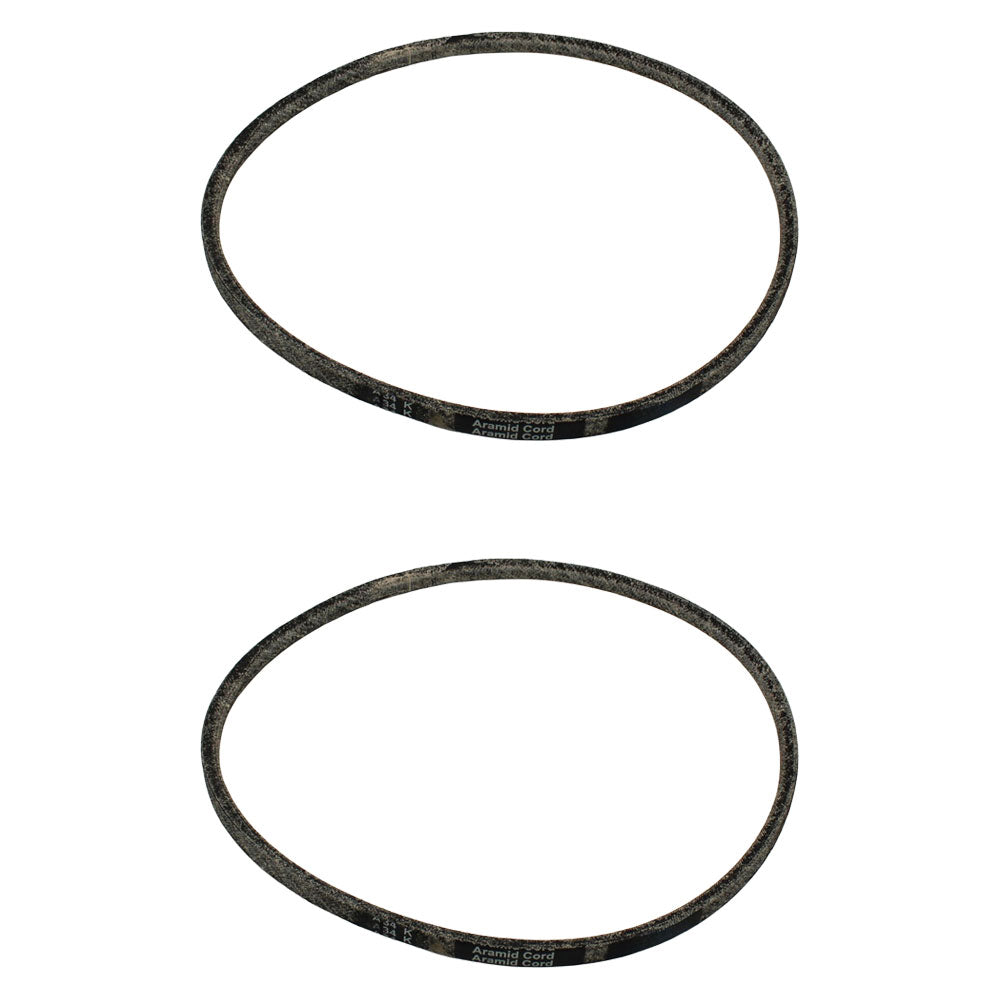 Qty. 2 V-Belt 
 Fits Bunton Replaces L19 Made With Aramid