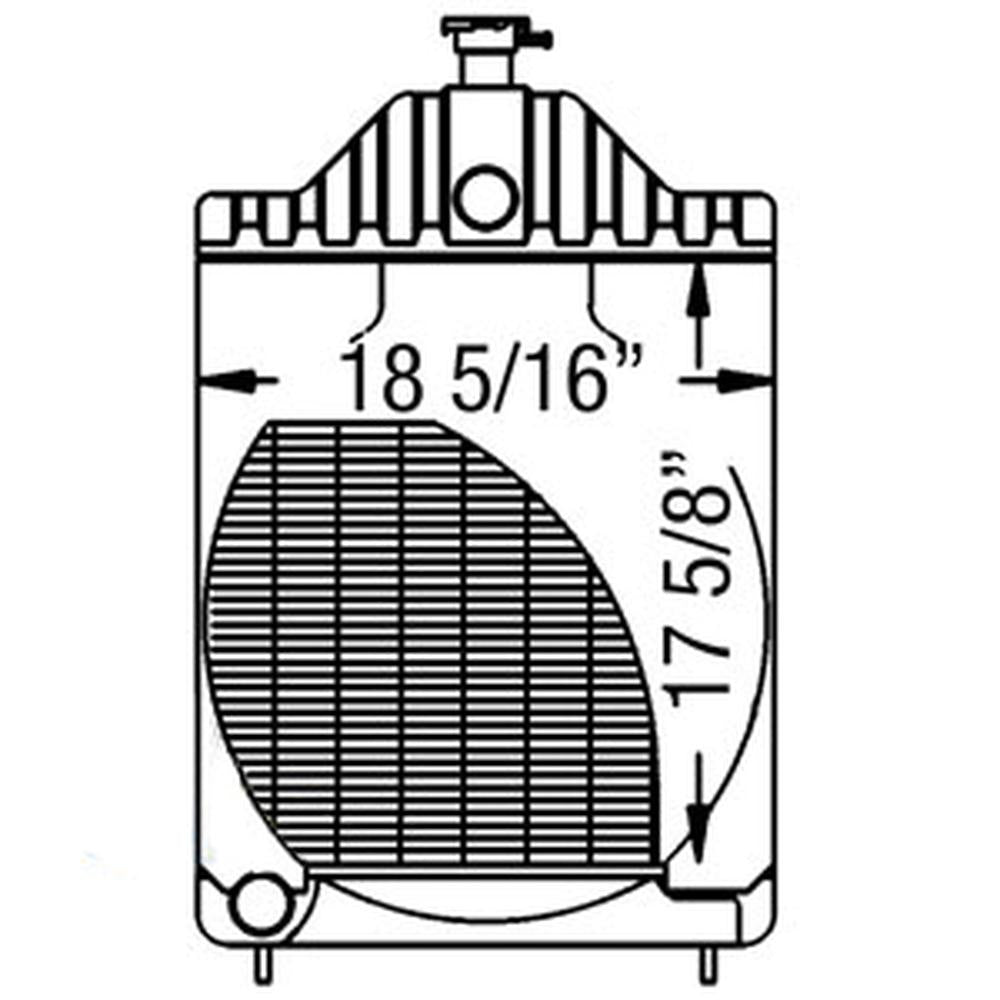 Radiator Fits Case 580B 580BCK 430CK 480B 480CK 530CK 580CK 580B 580BCK A39344