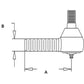 A44762 Tie Rod End RH Fits Case 1570 1660 1666 1680 1688 2166 2188 2344 2366