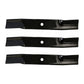 1756152SYP (3) High-Lift Lawn Mower Blades Fits Exmark 18"x2-1/2"