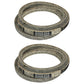 Qty 2: V-Belt - 1/2" x 51" 
 Fits John Deere Replaces M80652 Made with Aramid