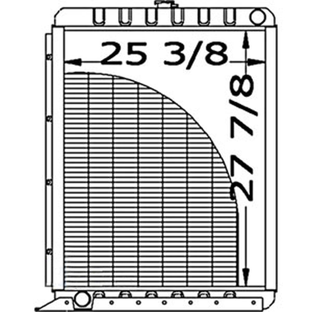 A55650C2 Combine Radiator Fits International 715 815 915 1440