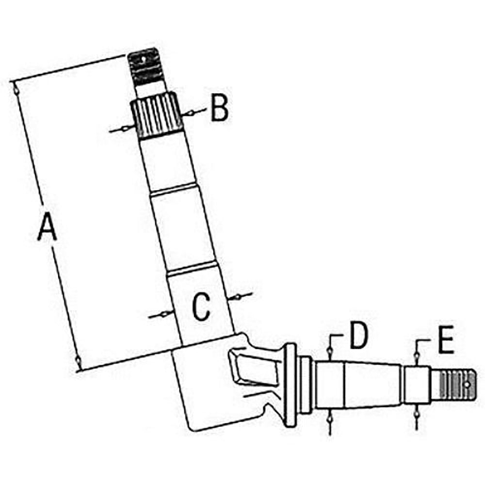 A57443 Left Hand / Right Hand Spindle Fits Case Tractor 930 1030