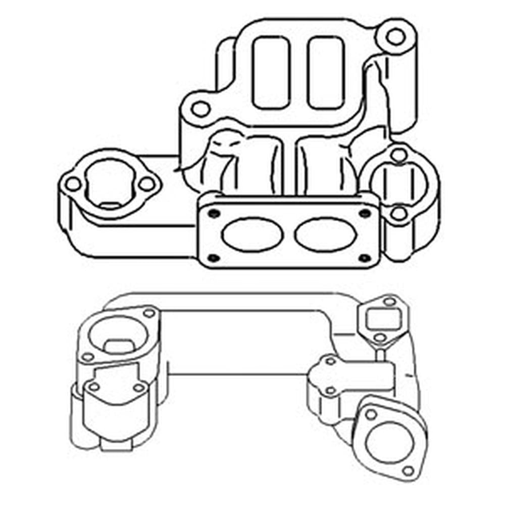 A5751K New Intake & Exhaust Manifold Fits John Deere Tractor 60 620 630 Gas