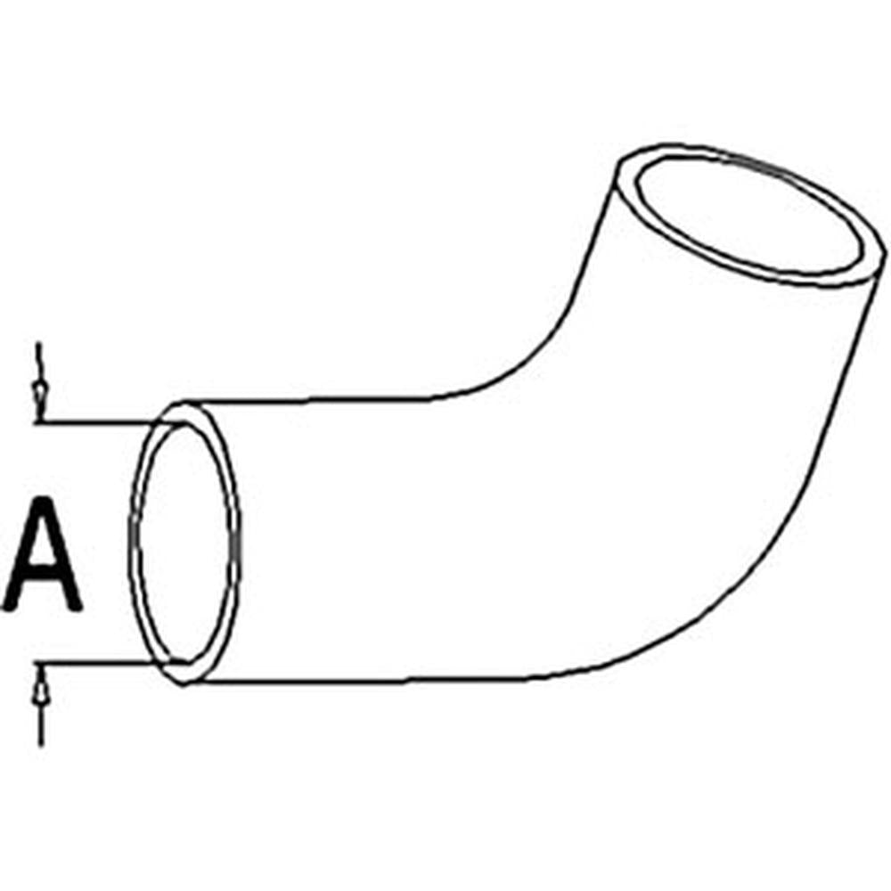 A60169 2.5" Upper Radiator Hose Fits Case-IH Tractor Model 1030