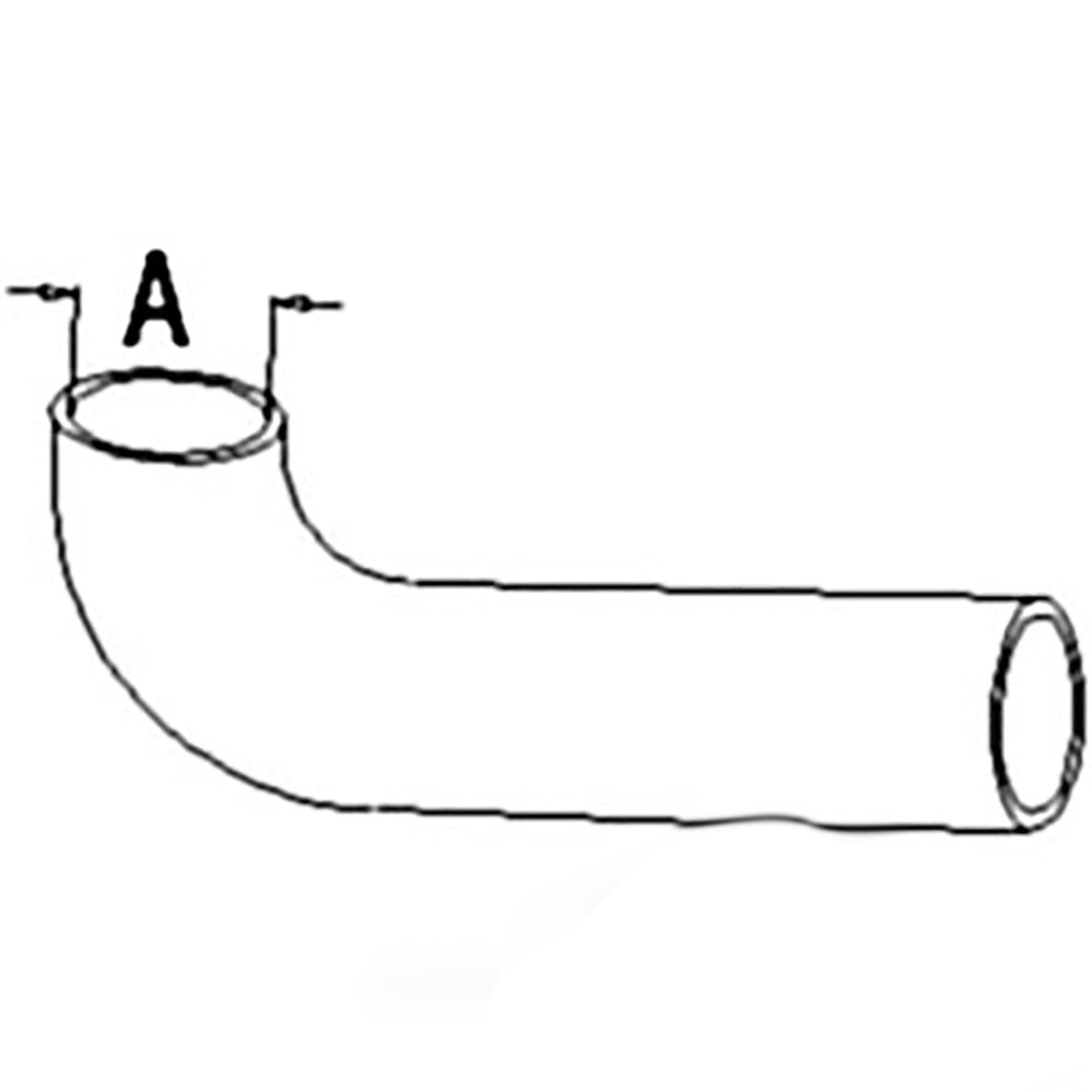 A63727 Upper 2.5" ID Radiator Hose Fits Case-IH Tractor Models 1270 1370