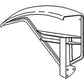 AA1582R RH Right Hand Fender Fits John Deere Tractors A B BN BNH BW G GH GN GW