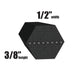 1/2" x 74.4" Made With Aramid Double AA Angle Mower Belts B1SB675 Fits Murray