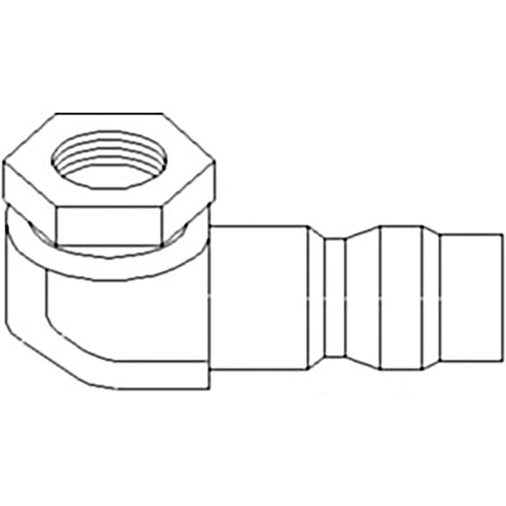RE212794 90 Degree Retrofit Fitting Fits John Deere Tractor 1640 2040 2140 +