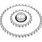 Sprocket - Double Lower Drive Roll Fits John Deere 330 435 530 535 430 AE39652