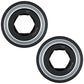 Qty 2: Hex Bore Cylindrical Disc Bearing  Fits John Deere Replaces AE46606