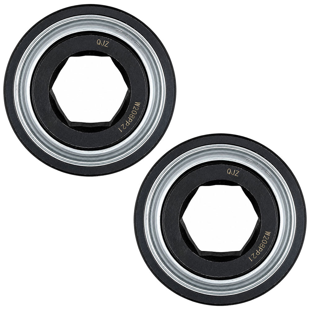 Qty 2: Hex Bore Cylindrical Disc Bearing  Fits John Deere Replaces AE46606