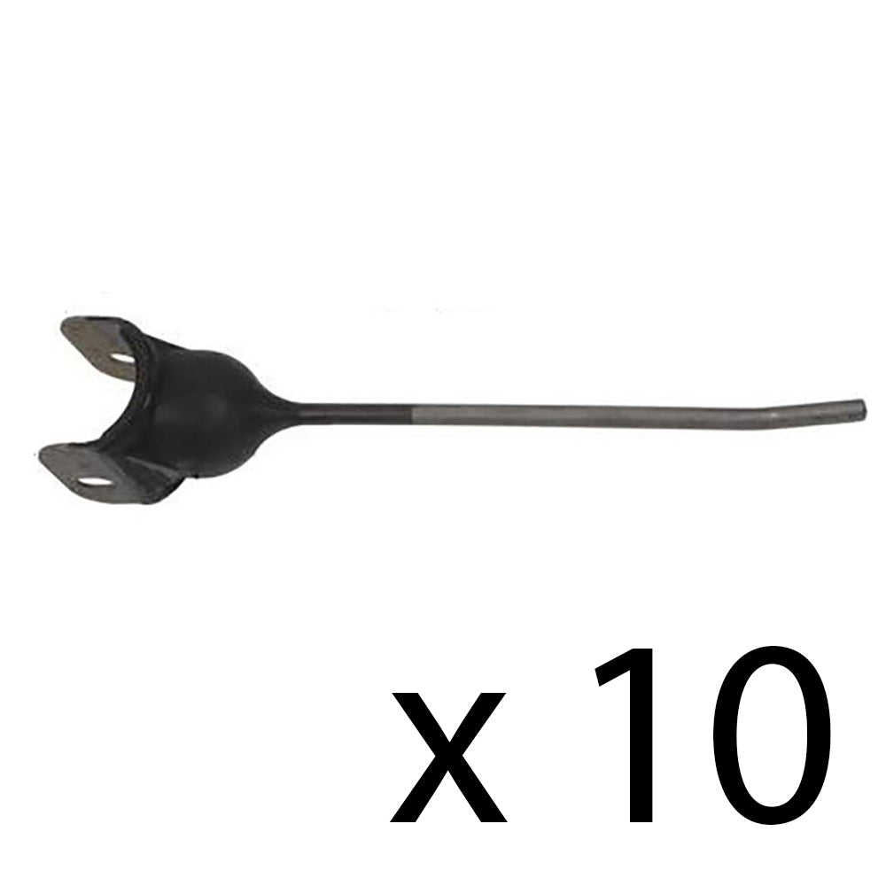 (10) Rubber Mounted Rake Teeth AE24953 AE47389 Fits John Deere 650 640 660 662