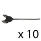 AE24953 AE47389 Rubber Rake Teeth - 10 Pack Fits John Deere 640 70 896 URMT-7