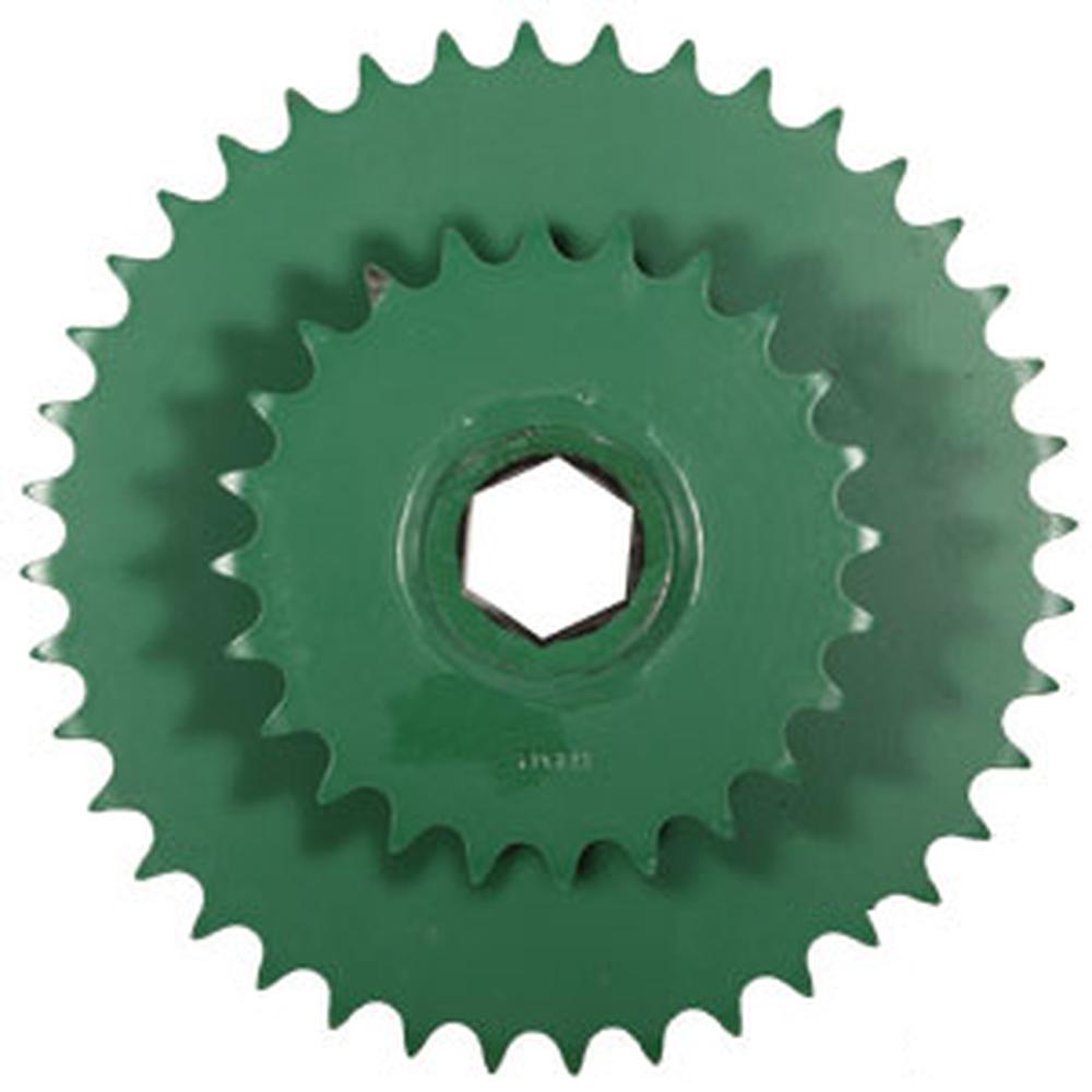 Sprocket - Double Lower Drive Roller Fits John Deere 566 466 567 467 457 557 547