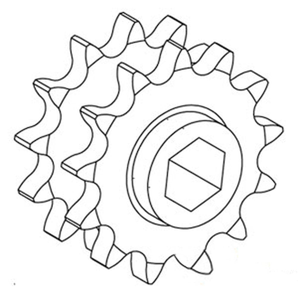 Sprocket - Double Drive Fits John Deere 468 568 AE74597