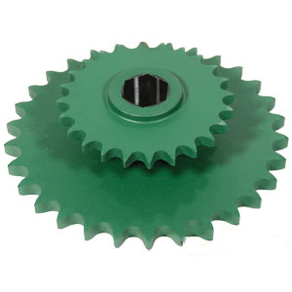 AE74598 Drive Double Sprocket 468 468S 568 24/30 Tooth Fits John Deere Round Bal