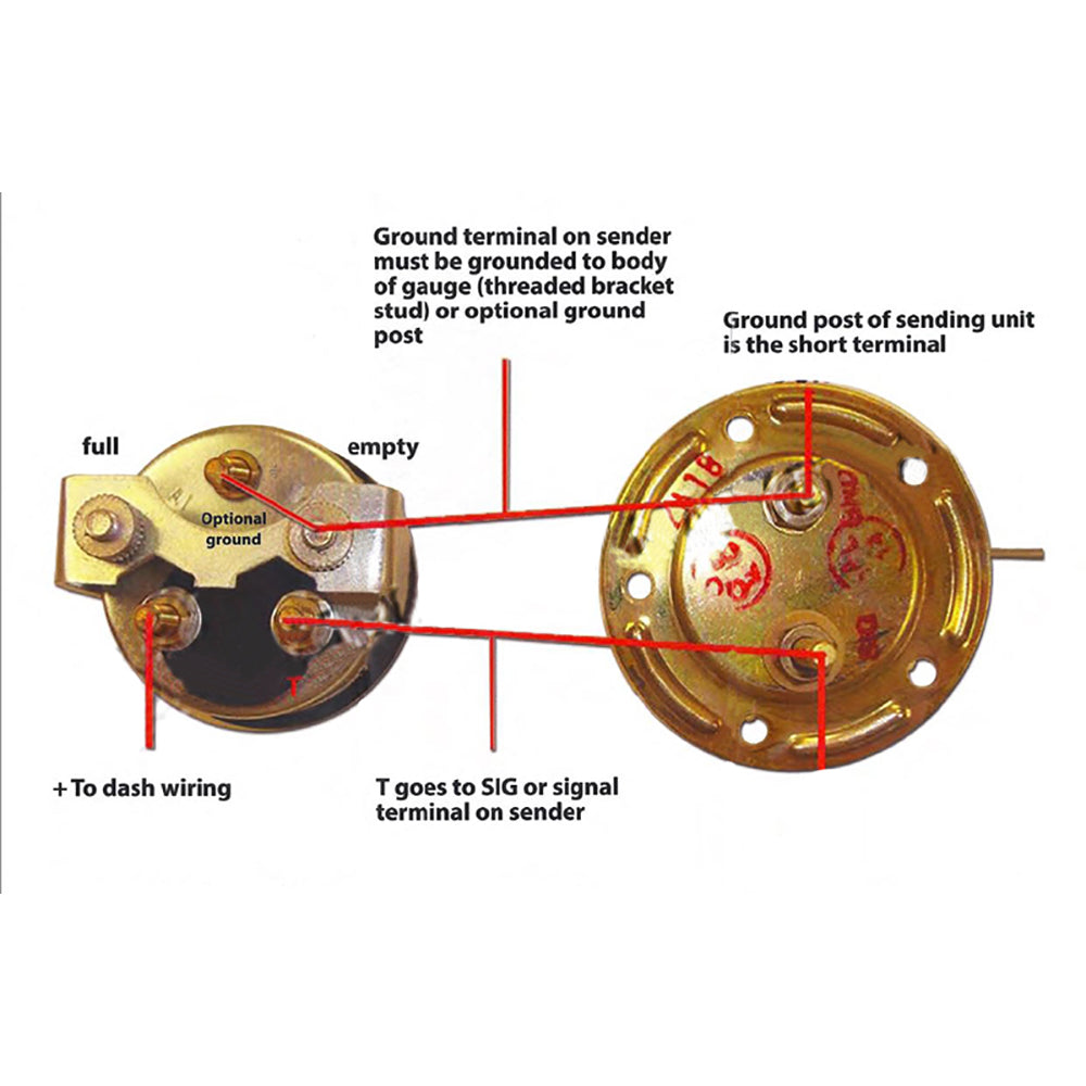 AF2721R Fuel Gauge Fits John Deere Tractor 520 530 620 730 630 820 720 830 (2Cyl