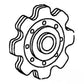 AH101219 Idler Sprocket Fits John Deere 443 444 643 644 693 694 843 ++ Cornheads