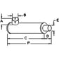 AH11014 New Muffler 21.75" Long 2.52" OD Fits John Deere Combine 10 55 95 DR-103