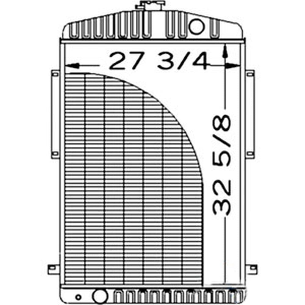 AH124726 AH19911 AH87990 New Radiator Fits John Deere Combine 6600 6620