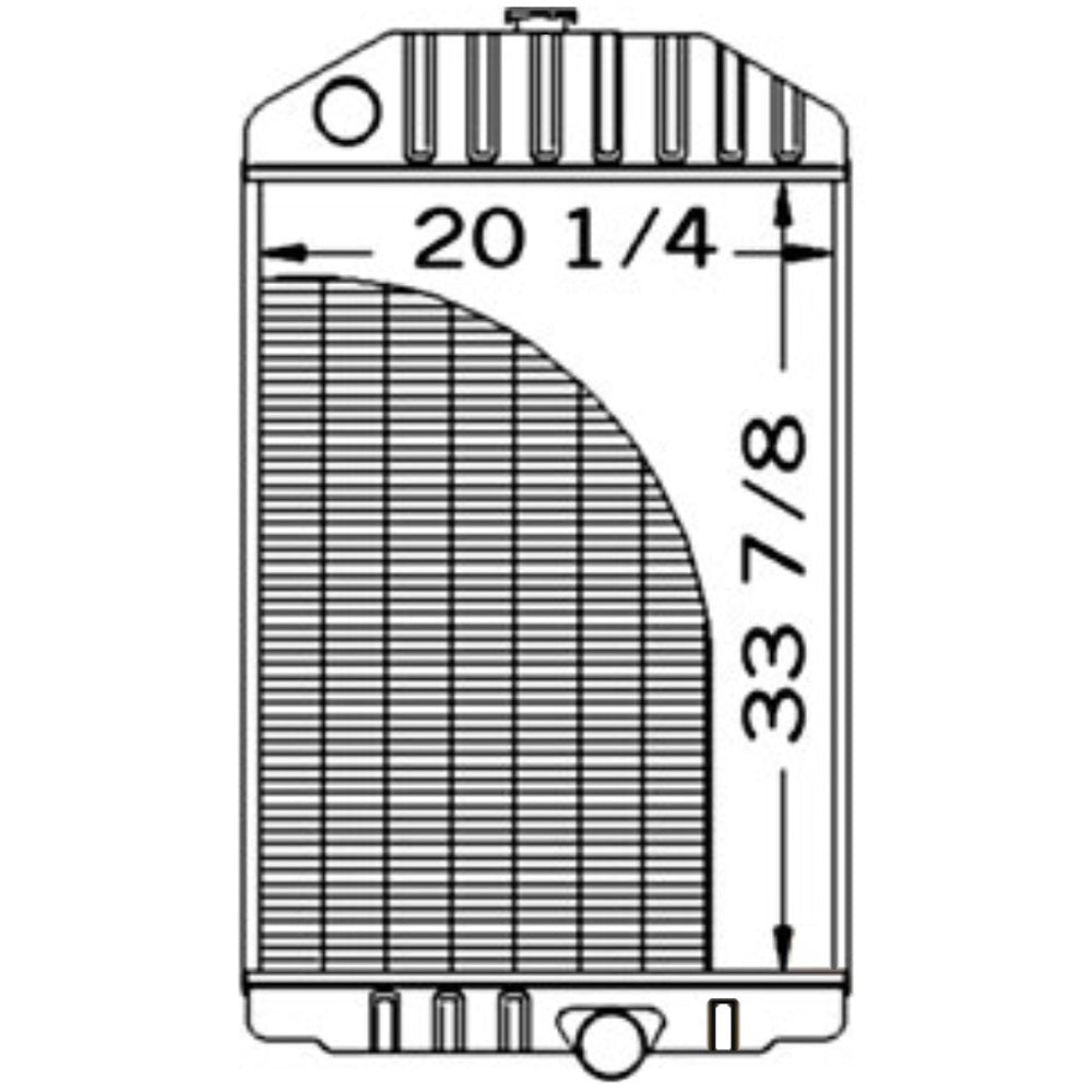 AH137544 Replacement Radiator AH128258 Fits John Deere 9400 9500 9600