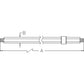 AH14582 New Left Hand Cutter Drive Shaft Fits John Deere Cutting Platform 922