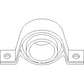 Cleaning Shoe Auger Bearing with Housing Fits John Deere 9860 STS AH163056