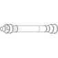 WN-AH220096-PEX Shaft, Header Drive, Countour Master Fits John Deere 492 493 494