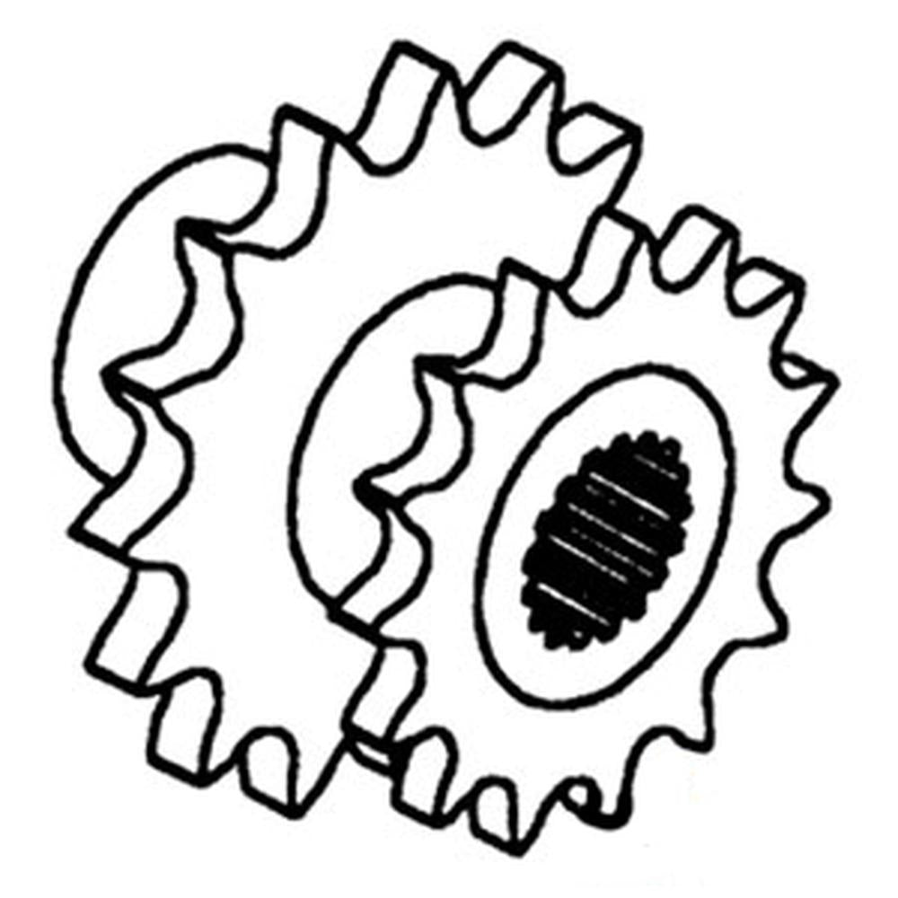 AH93152 New Straw Walker & Shoe Drive Sprocket Fits John Deere Combine 6620